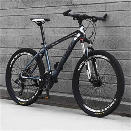 LBWT Mountain Bike LBWT Adults Outdoor Off-Road Cycling, 26 Inch Mountain Bike, Steel Frame, Double Disc Brake, Gifts (Color : Black Ash, Size : 21 speed)