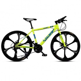 LC2019 Mountain Bike LC2019 Adult Mountain Bike 26 Inch Double Disc Brake, Gearshift Bicycle, Hardtail Mountain Bike With 6 Cutter And Carbon Steel (Color : 27-stage shift, Size : 26inches)