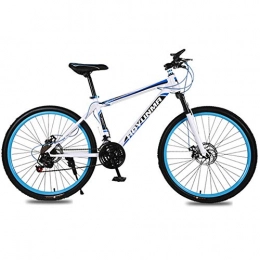 Leader Bike Leader Mountain Bike Bicycle, Dual Disc Brakes, Adjustable Seat, 21-Speed Shock Absorption Bicycle, Suitable for Students, Men And Women, 26Inch, Blue