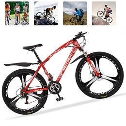 LFDHSF Mountain Bike LFDHSF 26" Mountain Bike 21 Speed Bicycle with Disc Brakes, Suspension Fork, Carbon Steel Road Bike
