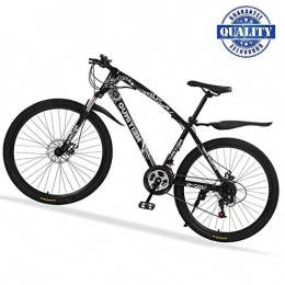LFDHSF Mountain Bike LFDHSF Mountain Bike for Women / Men, 26" Double Disc Brake Bicycles, 24 Speed Carbon Steel Hybrid Bike With front Suspension Adjustable Seat