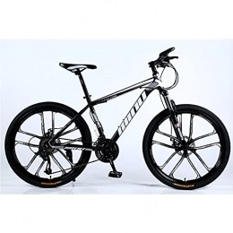 LGZL Bike LGZL Mountain Bike 21, 24, 27, 30 Variable Speed ​​Disc Brake Damping Bicycle Men's and Women's Variable Speed ​​Bicycle 24 speed Top equipped with (black) all in one wheel