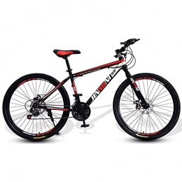 LHQ-HQ Mountain Bike LHQ-HQ 24-Speed Shock Absorption And Variable Speed Youth Bicycle Black And Red 24 Inch / 26 Inch Mountain Bike Adult Men And Women, 24 inch