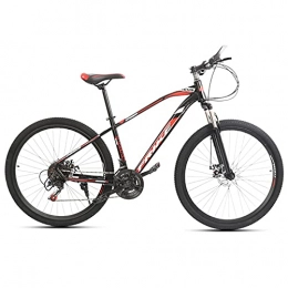 LHQ-HQ Mountain Bike LHQ-HQ 27.5 Inch Mountain Bike Adult Variable Speed Disc Brake Shock Absorption Off-Road, black red