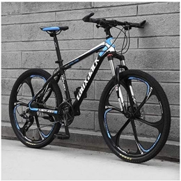 LHQ-HQ Outdoor sports 26" MTB Front Suspension 30 Speed Gears Mountain Bike with Dual Oil Brakes,Black