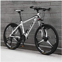 LHQ-HQ Bike LHQ-HQ Outdoor sports Mens Mountain Bike, 21 Speed Bicycle with 17Inch Frame, 26Inch Wheels with Disc Brakes, White