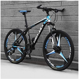 LHQ-HQ Bike LHQ-HQ Outdoor sports Mountain Bike 26 Inches, 3 Spoke Wheels with Dual Disc Brakes, Front Suspension Folding Bike 27 Speed MTB Bicycle, Black