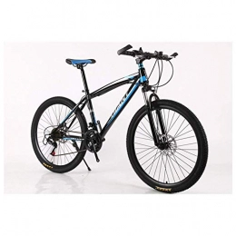 LHQ-HQ Mountain Bike LHQ-HQ Outdoor sports Mountain Bikes Bicycles 2130 Speeds Shimano HighCarbon Steel Frame Dual Disc Brake Outdoor sports Mountain Bike (Color : Blue, Size : 24 Speed)