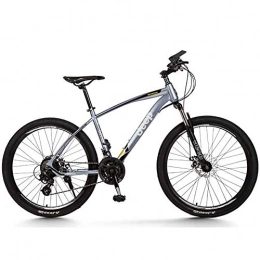 LHSUNTA Bike LHSUNTA Mountain Bikes, Unisex 24 Speed Shock Dual Disc Brakes Adult Bicycle, Road Bicycles Fat Tire Aluminum Frame