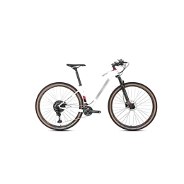 LIANAI Bike LIANAIzxc Bikes 24 Speed MTB Carbon Fiber Mountain Bike with 2 * 12 Shifting 27.5 / 29 Inch Off-Road Bike (Color : Yellow, Size : Small)