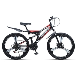 LiRuiPengBJ Mountain Bike LiRuiPengBJ Children's bicycle Mountain Trail Bike 27 Speed ​​Full Suspension, High Carbon Steel Frame Bicycles Dual Disc Brake for Mens and Women (Color : Style1, Size : 26inch27 speed)
