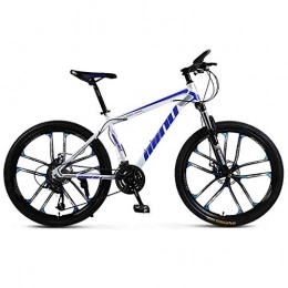 LIUCHUNYANSH Mountain Bike LIUCHUNYANSH Off-road Bike Bicycle Mountain Bike Adult MTB Light Road Bicycles For Men And Women 24 / 26 Inch Wheels Adjustable Speed Double Disc Brake (Color : Blue-26in, Size : 21 Speed)