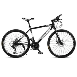 LIUCHUNYANSH Mountain Bike LIUCHUNYANSH Off-road Bike Mountain Bike Road Bicycle Men's MTB 24 Speed 24 / 26 Inch Wheels For Adult Womens (Color : Black, Size : 24in)