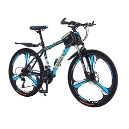 LIUXR Bike LIUXR Mountain Bike, 26 Inch Wheels Adult Bicycle, 21-27 Speeds Bike, Double Disc Brake Suspension Fork Big Tire Anti-Slip Bikes, for Adults Men Women, Black_24 Speed