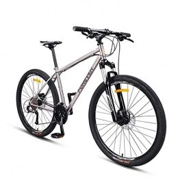 LJ 27.5 inch Molybdenum Steel Frame Hardtail Mountain Bike Mechanical Disc Brakes Anti-Slip Bikes Double Shock Absorber Off-Road Variable Speed Bicycle