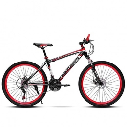LJHSS Mountain Bike LJHSS Mountain Bike 26 Inch, 21 / 24 Speed with Double Disc Brake, high-carbon steel Adult MTB, Hardtail Bicycle with Adjustable Seat (Color : A3, Size : 21 SPEED)