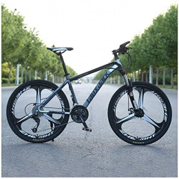 LJJ Bike LJJ Mountain Bike 26 Inches Adjustable Seat Dual Disc Brake Bicycle High-Carbon Steel Hardtail 21 / 24 / 27 / 30 Speeds Shock Absorption Mountain Bikes