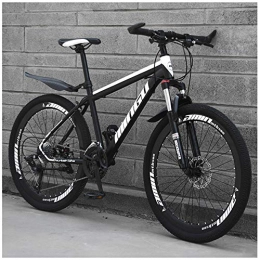 LJJ Mountain Bike LJJ Mountain Bike 26 Inches, Double Disc Brake Frame Bicycle Hardtail with Adjustable Seat, Country Men's Mountain Bikes 21 / 24 / 27 / 30 Speed