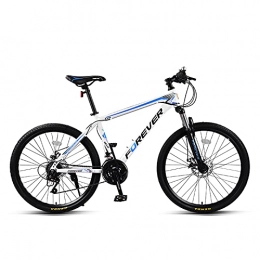 LLF Bike LLF 24 Speed Bicycle Mountain Bike, 26 Inch Off-road Speed Bike for Adult Carbon Steel Bicycle, Double Shock Absorption and Double Disc Brake(Size:26inch, Color:White)