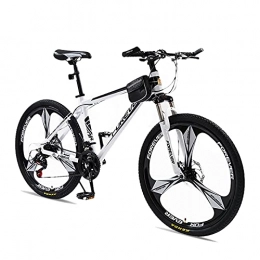 LLF Mountain Bike LLF 3 Knife Wheel Bicycle Double Disc Brakes Mountain Bike Various Bicycles Student MTB Racing for Adult Student Outdoors Sport(Size:21 speed, Color:White)
