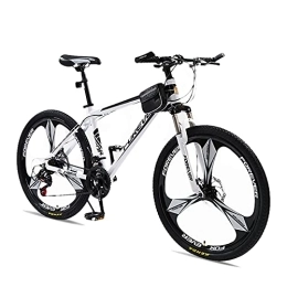 LLF Bike LLF 3 Knife Wheel Bicycle Double Disc Brakes Mountain Bike Various Bicycles Student MTB Racing for Adult Student Outdoors Sport(Size:30 speed, Color:White)