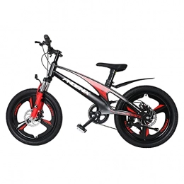 LLF Mountain Bike LLF Student Bicycle，Magnesium Alloy Mountain Bike 7 Speeds with Disc Brake and Damping, 18 / 20 Inch Frame Size for 8-15 Years Old(Size:18inch, Color:Red)