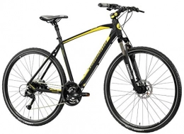 Lombardo Mountain Bike Lombardo Amantea 200 28 Inch 56 cm Men 24SP Hydraulic Disc Brake Black / Yellow