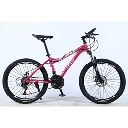 lqgpsx Mountain Bike lqgpsx 24 Inch 24-Speed Mountain Bike for Adult, Lightweight Aluminum Alloy Full Frame, Wheel Front Suspension Female Off-Road Student Shifting Adult Bicycle, Disc Brake