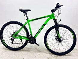 LUCHS Bike LUCHS Mountain Bike 29 Inch Hardtail Men or Boys MTB Mountain Bike Bicycle Aluminium Frame / Bike Disc Brakes / Lockout Suspension Fork / Shimano Gear / 21 Speed Derailleur Gear (Neon Green)