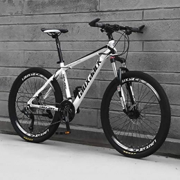 LWZ Bike LWZ 26 Inch Mountain Bike Lightweight Front Suspension Daul Disc Brakes 24 Speed Mens Outroad Bicycles Hardtail MTB Sports Leisure