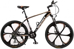 Lxyfc Bike Lxyfc Fast lfc xy MTB (unisex) hardtail MTB 24 / 27 / 30 speed 26 inches aluminum frame 6 spoke wheels with disc brakes and the front fork Essential (Color : Orange, Size : 30 Speed)