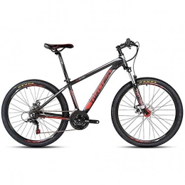 LXZH Mountain Bike LXZH Mountain Bike 21 Speed Shimano, 26 Inch Aluminum City Bike Home Bicycle with Bottle Holder, Double Disc Brake Shock Absorber, Red