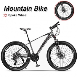 LYRWISHJD Adult Hard tail Mountain 27 Speed 27.5 inch Mountain Bike Exercise Bikes Aluminum Alloy Frame Adjustable Seat Outdoor Bikes Multiple Sizes (Color : 21Speed, Size : 26inch)