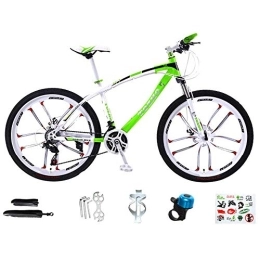 LYTLD Mountain Bike LYTLD Mountain Bicycle, Shock Absorption High Carbon Steel Hard Tail Adjustable Seat, Double Disc Brake Anti-Slip, Suspension Fork