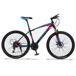 LZHi1 Mountain Bike LZHi1 26 Inch Men Mountain Bike With Lockable Suspension Fork, Dual Disc Brakes Mountain Trail Bicycle, 27 Speed Road Bike Urban Street Bicycle With Adjustable Seat(Color:Multicolor)