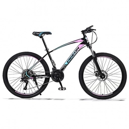 LZHi1 Mountain Bike LZHi1 26 Inch Suspension Fork Men Mountain Bike, 30 Speed High Carbon Steel Frame Mountan Trail Bicycle With Dual Disc Brake, Outdoor Urban Commuter City Bicycle(Color:Colorful)