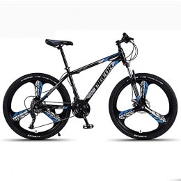LZHi1 Mountain Bike LZHi1 Adult Mountain Bike With 26 Inch Wheel, 30 Speed Suspension Fork Outroad Mountain Bicycle, Dual Disc Brakes Outdoor City Road Bike With Adjustable Seat(Color:Black blue)