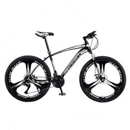 LZZB Bike LZZB 26 inch Mountain Bike with High Carbon Steel Frame 21 Speeds with Disc-Brake and Disc Brakes Suitable for Men and Women Cycling Enthusiasts / Black / 21 Speed