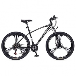 LZZB Mountain Bike LZZB 27.5 inch Mountain Bike, MTB, Suitable for Men and Women Cycling Enthusiasts, 24 Speed Gearshift, Fork Suspension, Dual Disc Brakes(Size:27 Speed, Color:Blue) / Black / 24 Speed