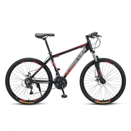 LZZB Bike LZZB Adult Mountain Bike 26-Inch Wheels 24 / 27-Speed Shifter Dual Disc Brakes with Carbon Steel Frame / Red / 24 Speed