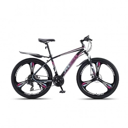 LZZB Bike LZZB Mens Mountain Bike 27.5-Inch Wheels, Carbon Steel Frame, 24 / 27 Speed Shifters, Front and Rear Disc Brakes, Multiple Colors(Size:27 Speed, Color:Black) / Purple / 27 Speed