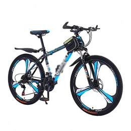 LZZB Bike LZZB Mountain Bike 21 Speed Mountain Bicycle 26 Inches Wheels Dual Disc Brake Suspension Fork Bicycle Suitable for Men and Women Cycling Enthusiasts / Blue / 21 Speed