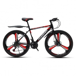 M-YN Mountain Bike M-YN 24 / 26 Inch Mountain Bike For Men Womans 21 Speed Full Suspension Disc Brakes Beach Cruiser Bicycles(Size:24inch, Color:red)