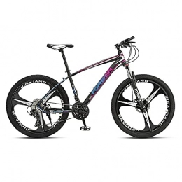 M-YN Bike M-YN 26 Mountain Bike 21 / 24 / 27 Speed MTB Bicycle With Suspension Fork, Dual-Disc Brake, Fenders Urban Commuter City Bicycle(Size:21speed, Color:purple)