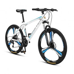 M-YN Mountain Bike M-YN Mountain Bike 26 Inch Wheel 24-Speed 3 Spoke Disc-Brake Suspension Fork Cycling Urban Commuter City Bicycle For Adult Or Teens(Color:white+blue)