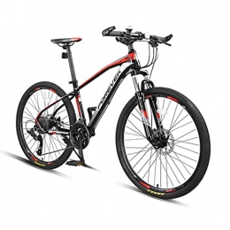 M-YN Mountain Bike M-YN Mountain Bike 27 Speed With High Carbon Steel Frame, 27.5 Inch Wheels, Double Disc Brake, Front Suspension Anti-Slip Bikes(Size:24Speeds, Color:black +red)