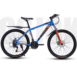 Marky Mountain Bike Marky Bicycle 21 Speed Mountain Bike 24 Inch Double Disc Shock Absorbing Bicycle