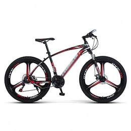 MENG Mountain Bike MENG 26 inch Mountain Bike Carbon Steel MTB Bicycle with Disc-Brake Suspension Fork Cycling Urban Commuter City Bicycle Suitable for Men and Women Cycling Enthusiasts / Red / 27 Speed