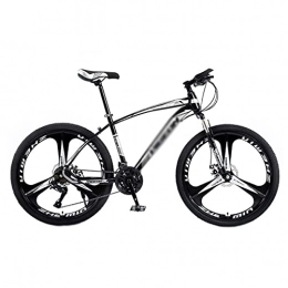 MENG Mountain Bike MENG 26 inch Mountain Bike with High Carbon Steel Frame 21 Speeds with Disc-Brake and Disc Brakes Suitable for Men and Women Cycling Enthusiasts / Black / 24 Speed