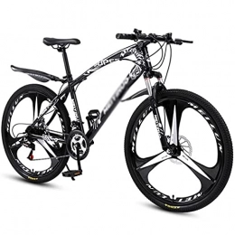 MENG Bike MENG Mountain Bike 21 / 24 / 27 Speed Carbon Steel Frame 26 Inches Wheels Dual Suspension Disc Brakes Bike Suitable for Men and Women Cycling Enthusiasts / Black / 24 Speed
